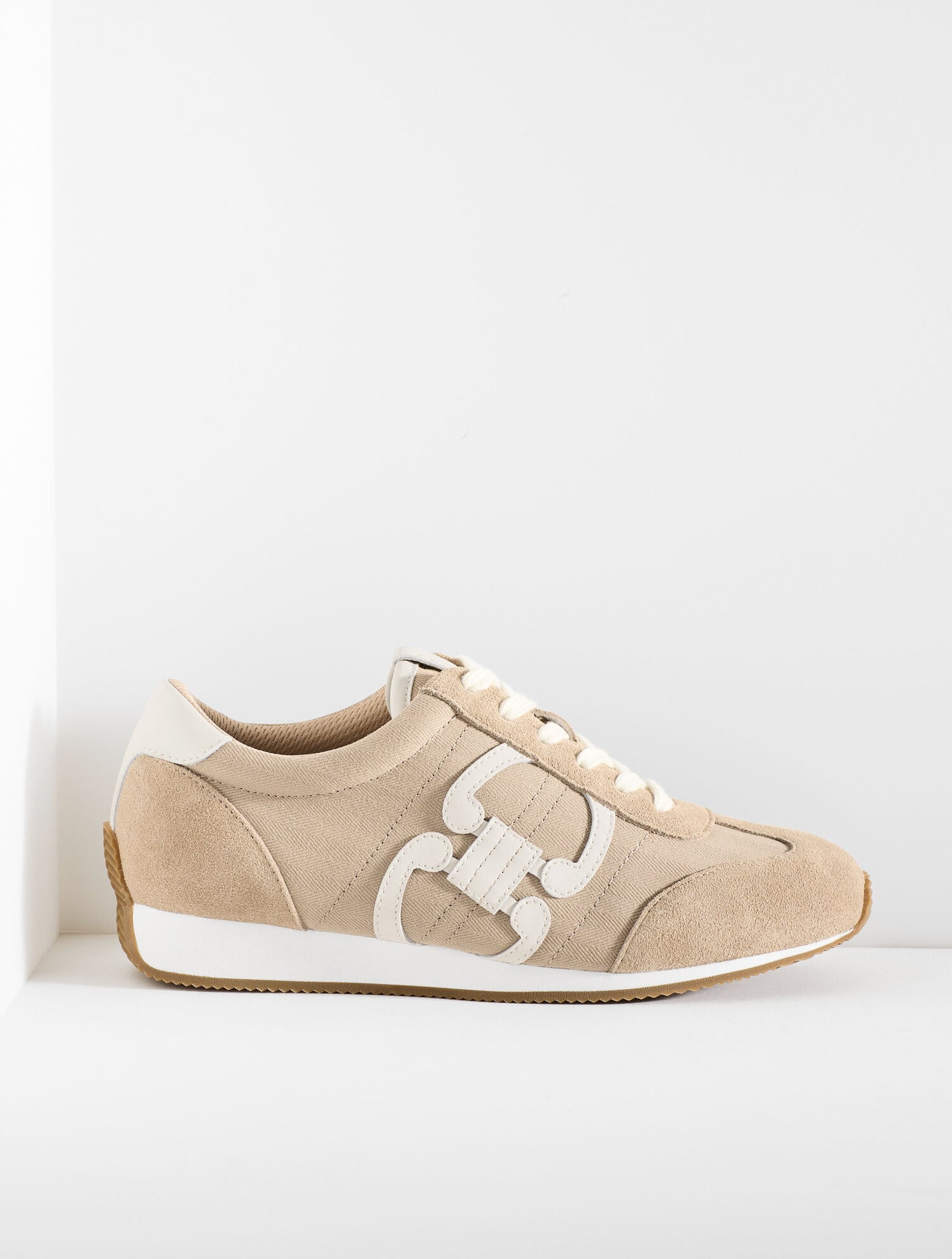 Alex Status Herringbone Suede Sneakers