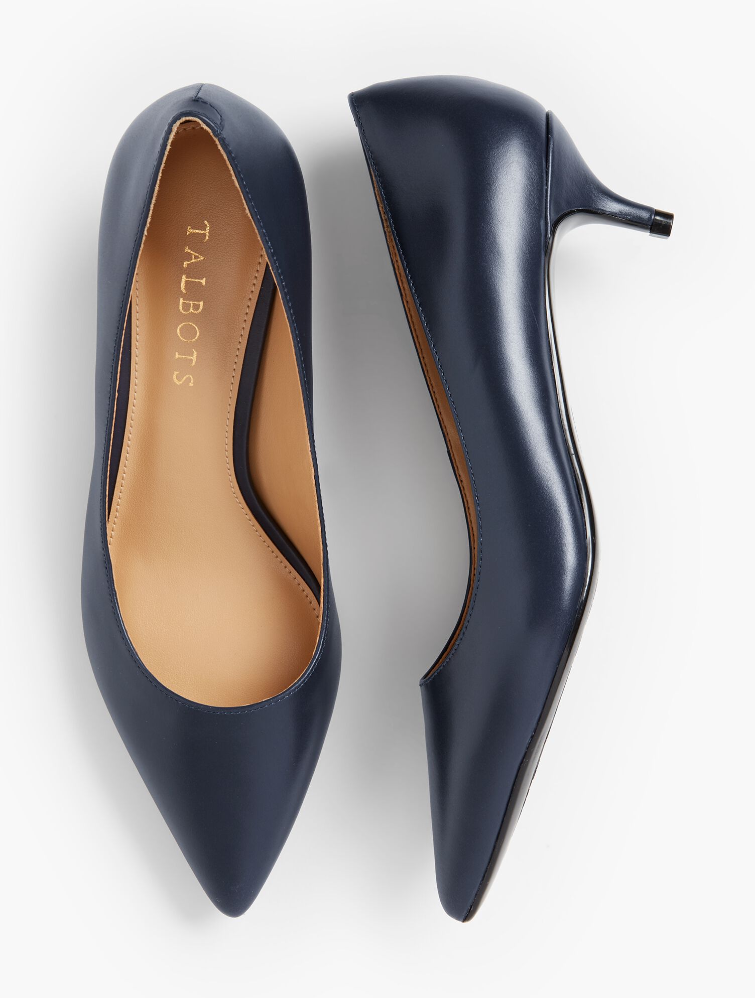Sylvie Kitten-Heel Pumps - Leather