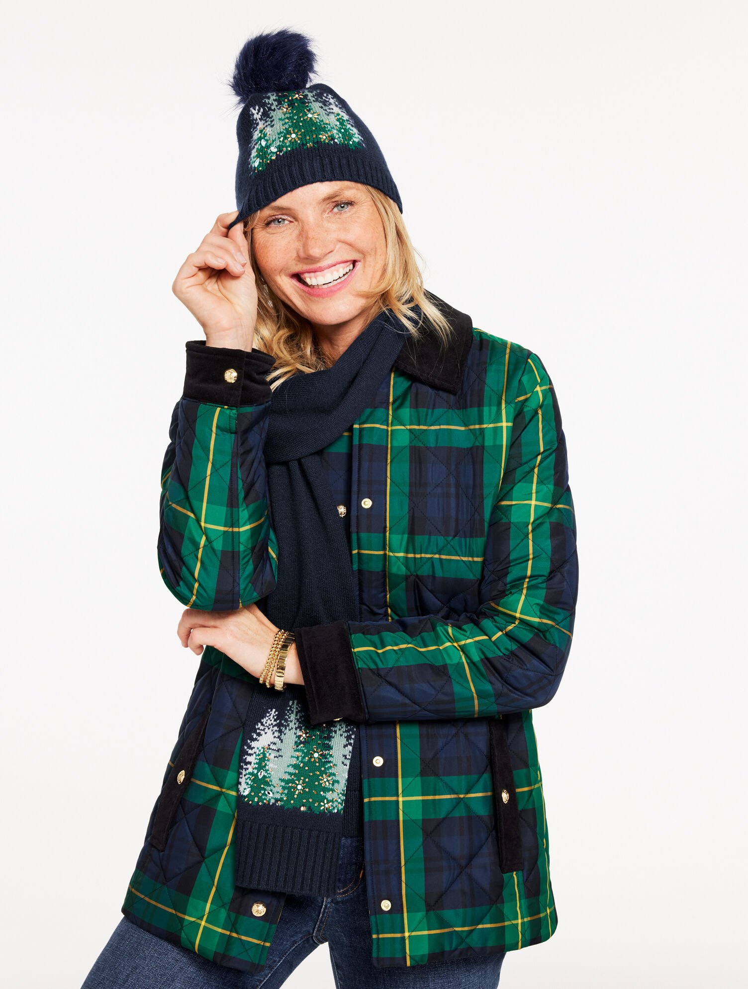 Puffer Jacket - Sloane Tartan