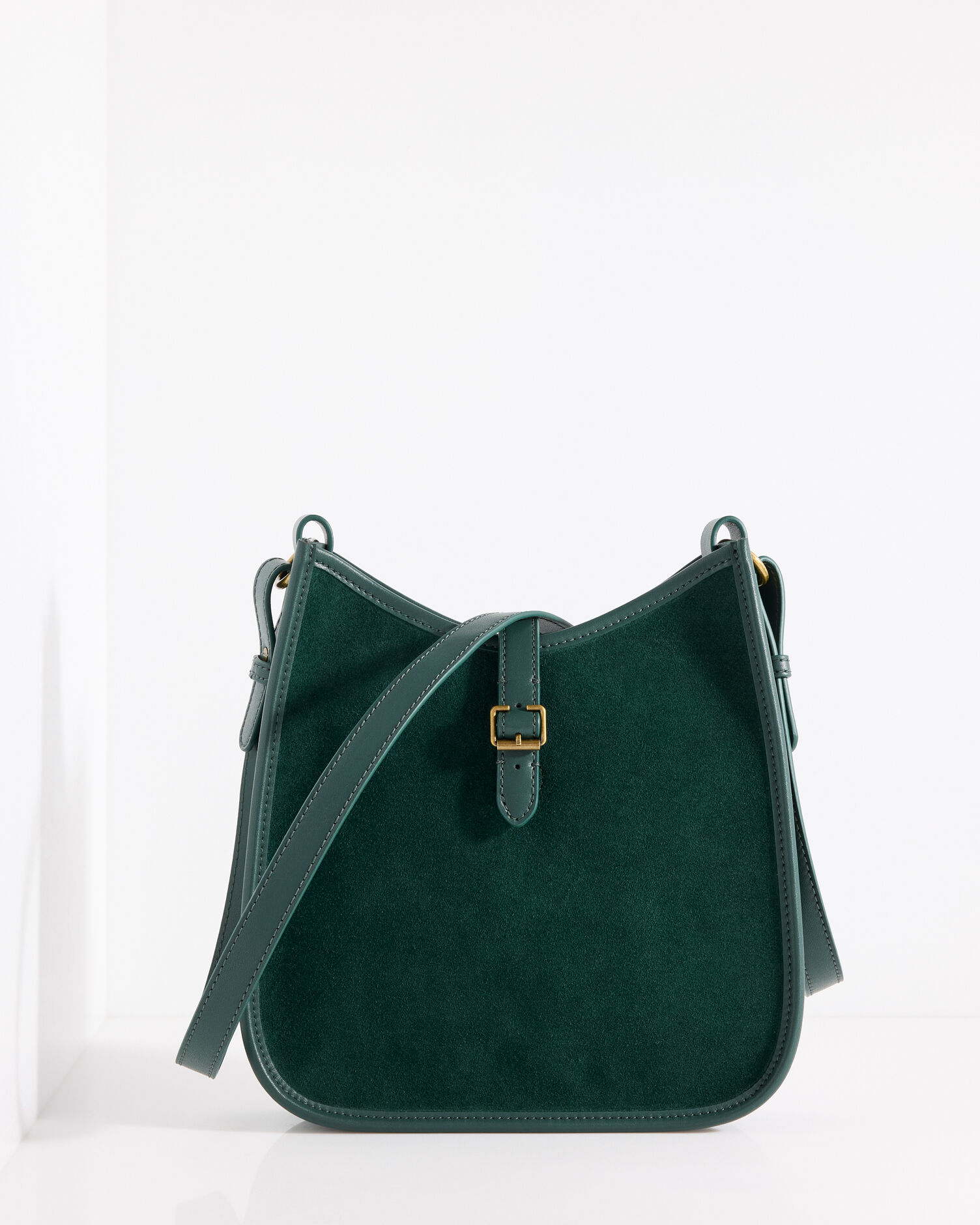 Nadine Suede Saddle Bag