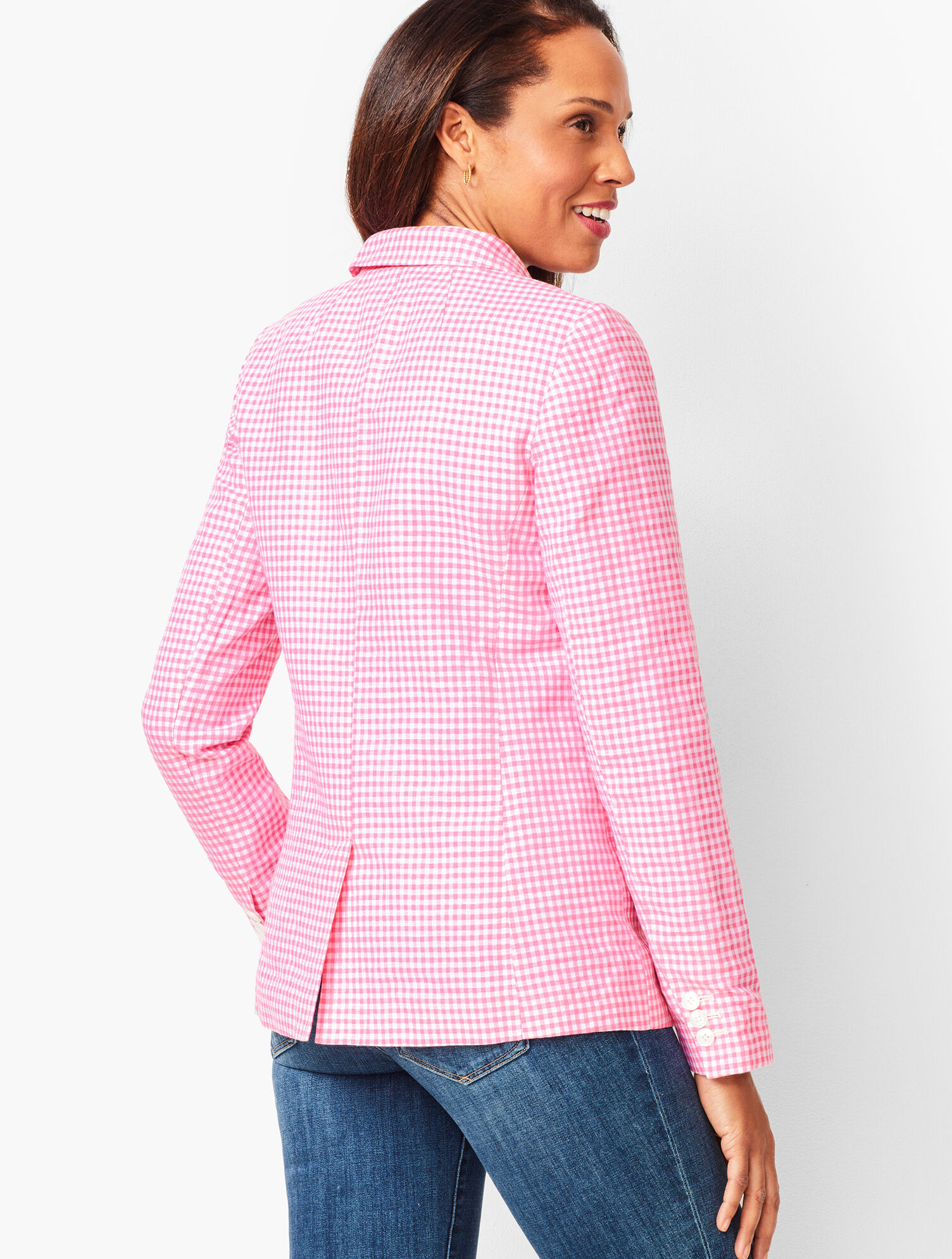 Classic Summer Blazer - Gingham