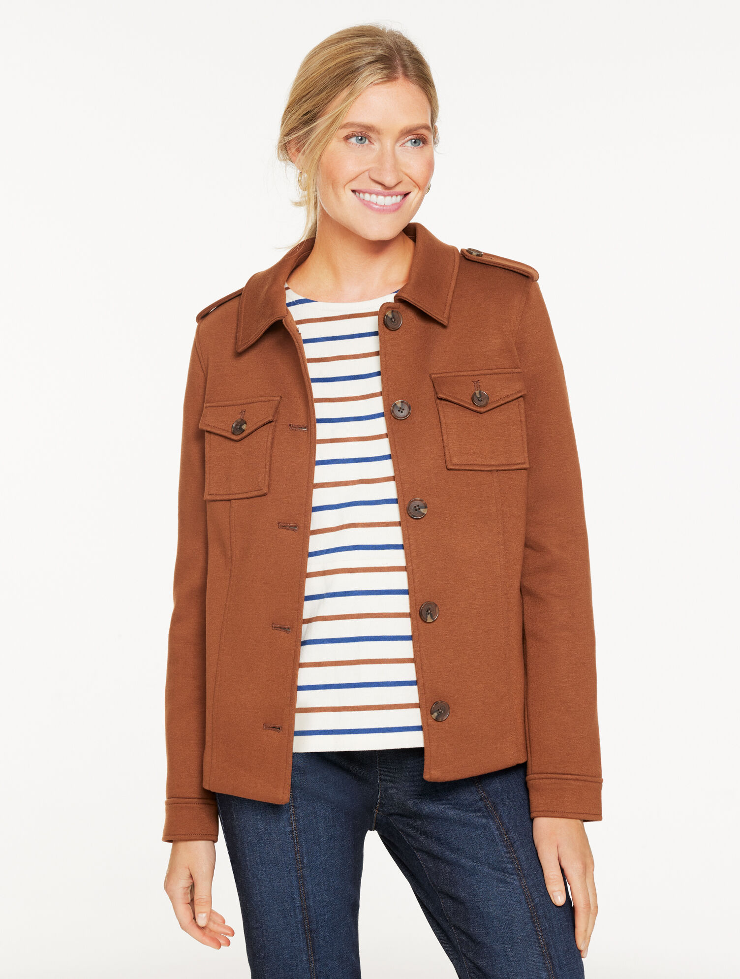 Brushed Knit Jacket | Talbots