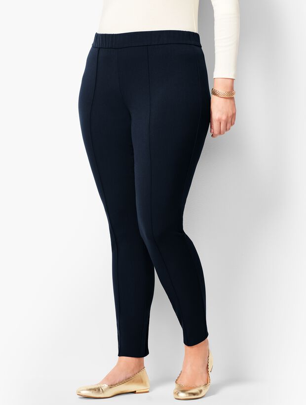 Plus Size High-Waist Bi-Stretch Skinny Ankle Pants