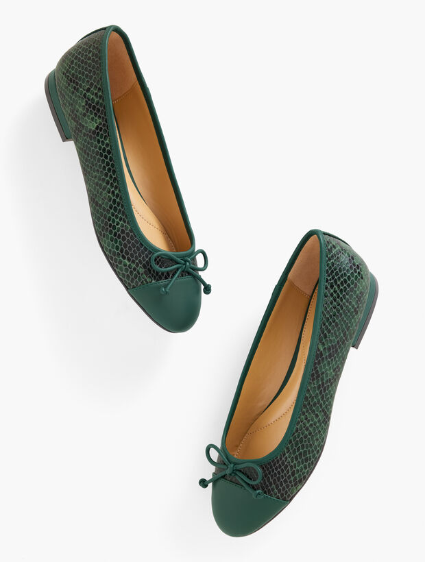 Madison Ballet Flats - Croc Embossed