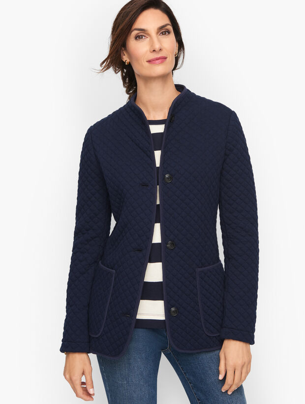 Quilted Knit Jacket | Talbots