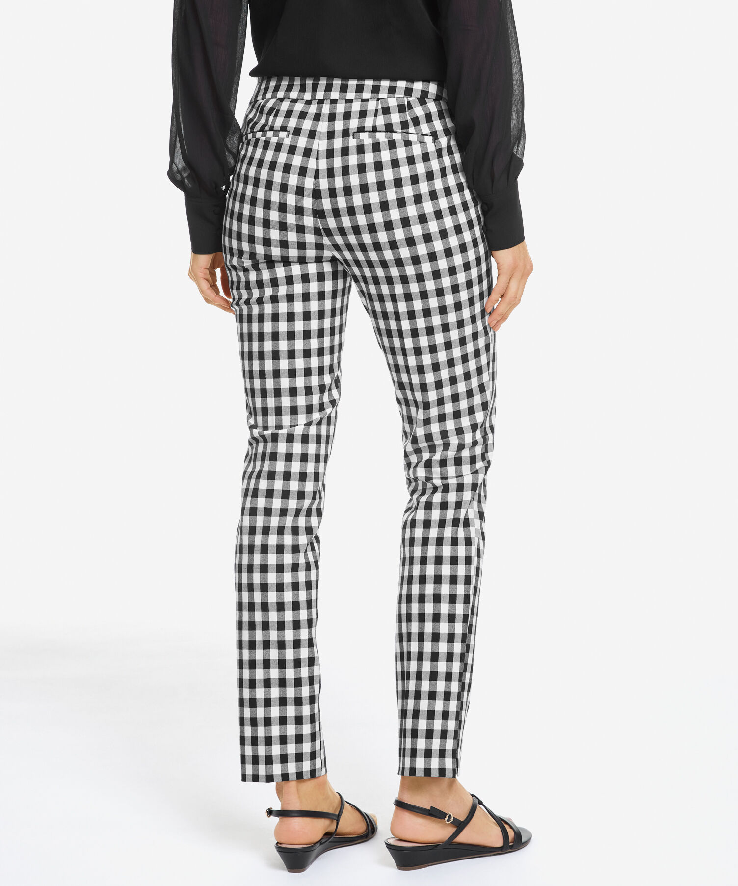 Talbots Chatham Cotton Bi-Stretch Slim Ankle Pants - Gingham