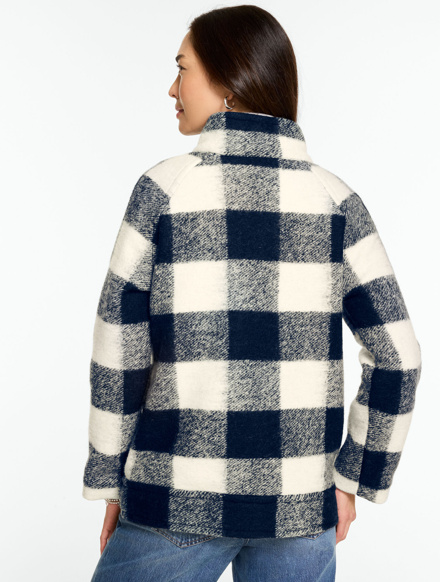 ジャケット・アウター NAPPING BUFFALO CHECK SHOP COAT Wool Blend Jacket - Buffalo Check | Talbots