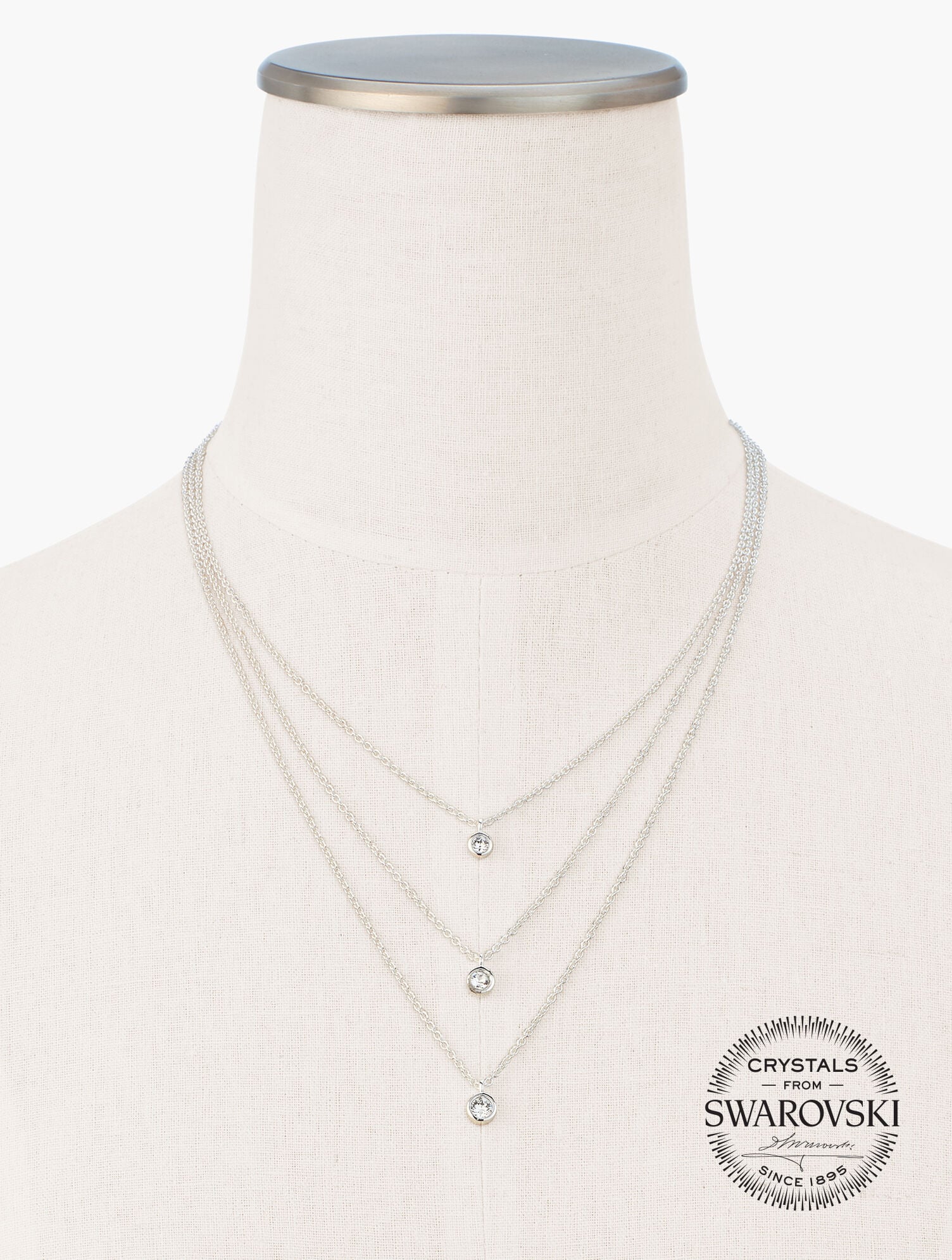 Swarovski® Triple Layer Necklace | Talbots