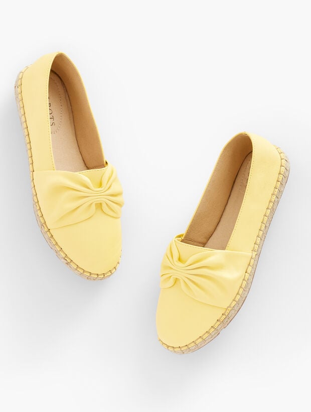 Izzy Cinched Nappa Espadrilles