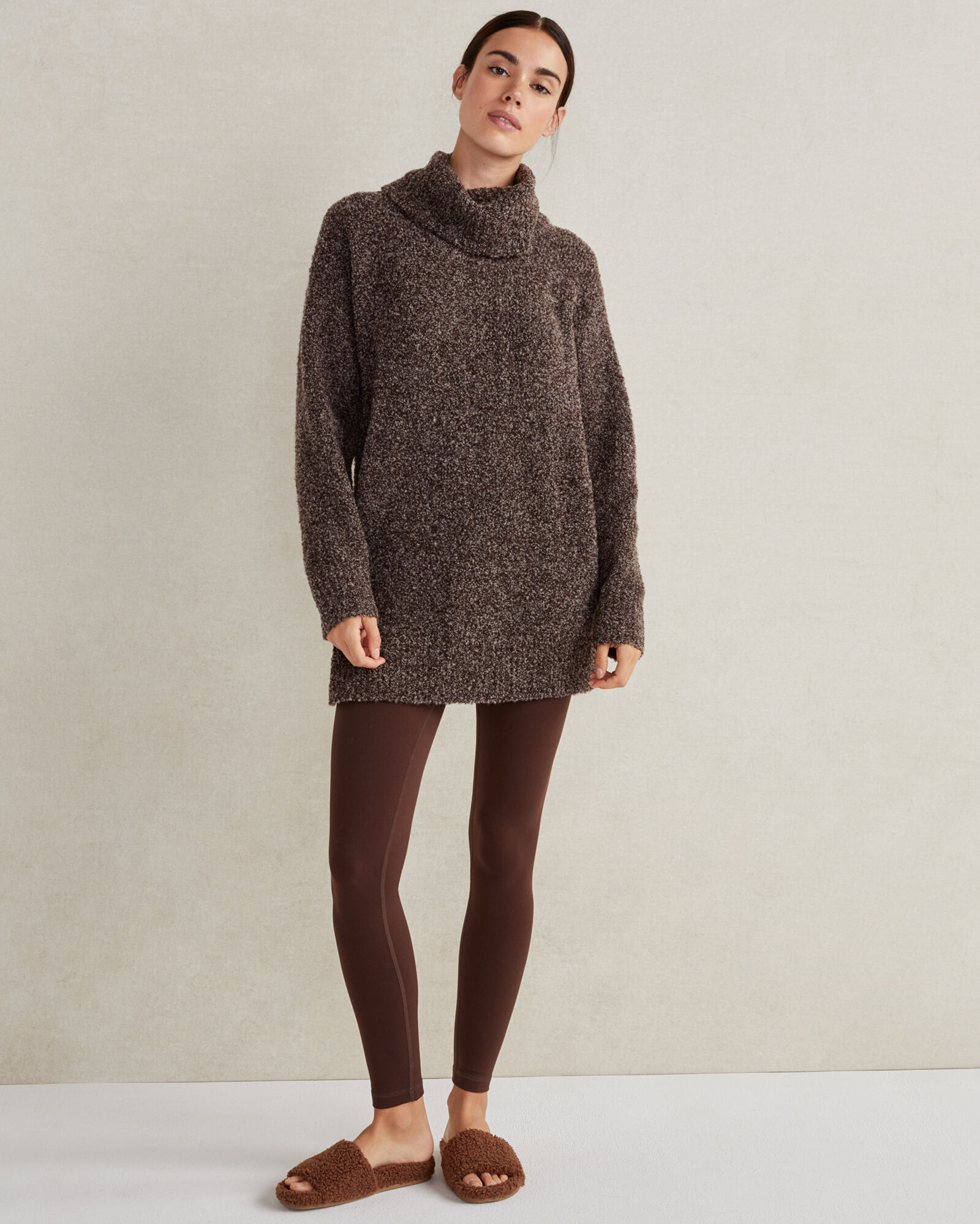 Merino Boucl&eacute; Turtleneck Sweater