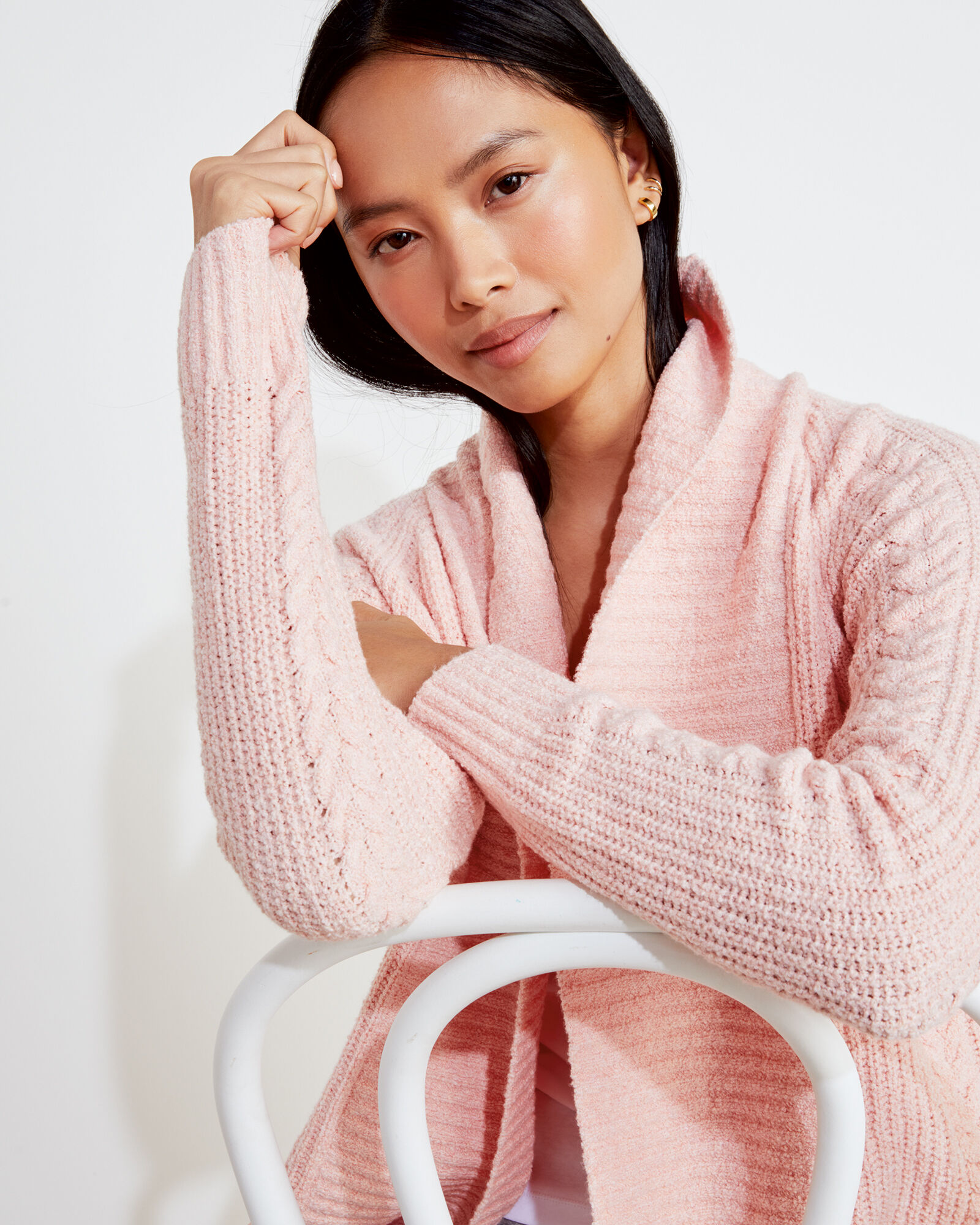 Cotton Cable Knit Cardigan