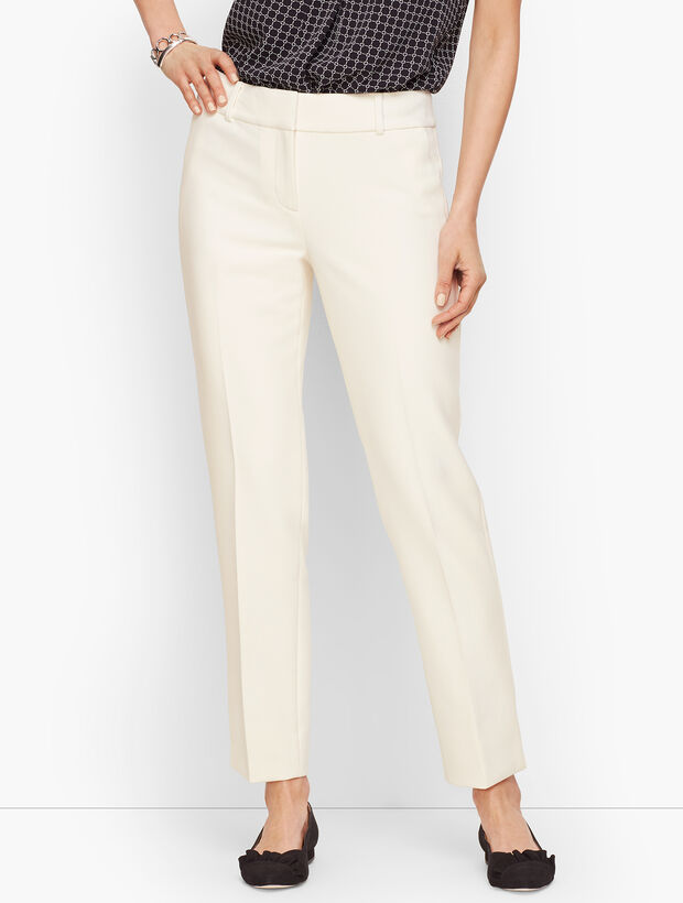 Talbots Hampshire Ankle Pants - Lined Ivory