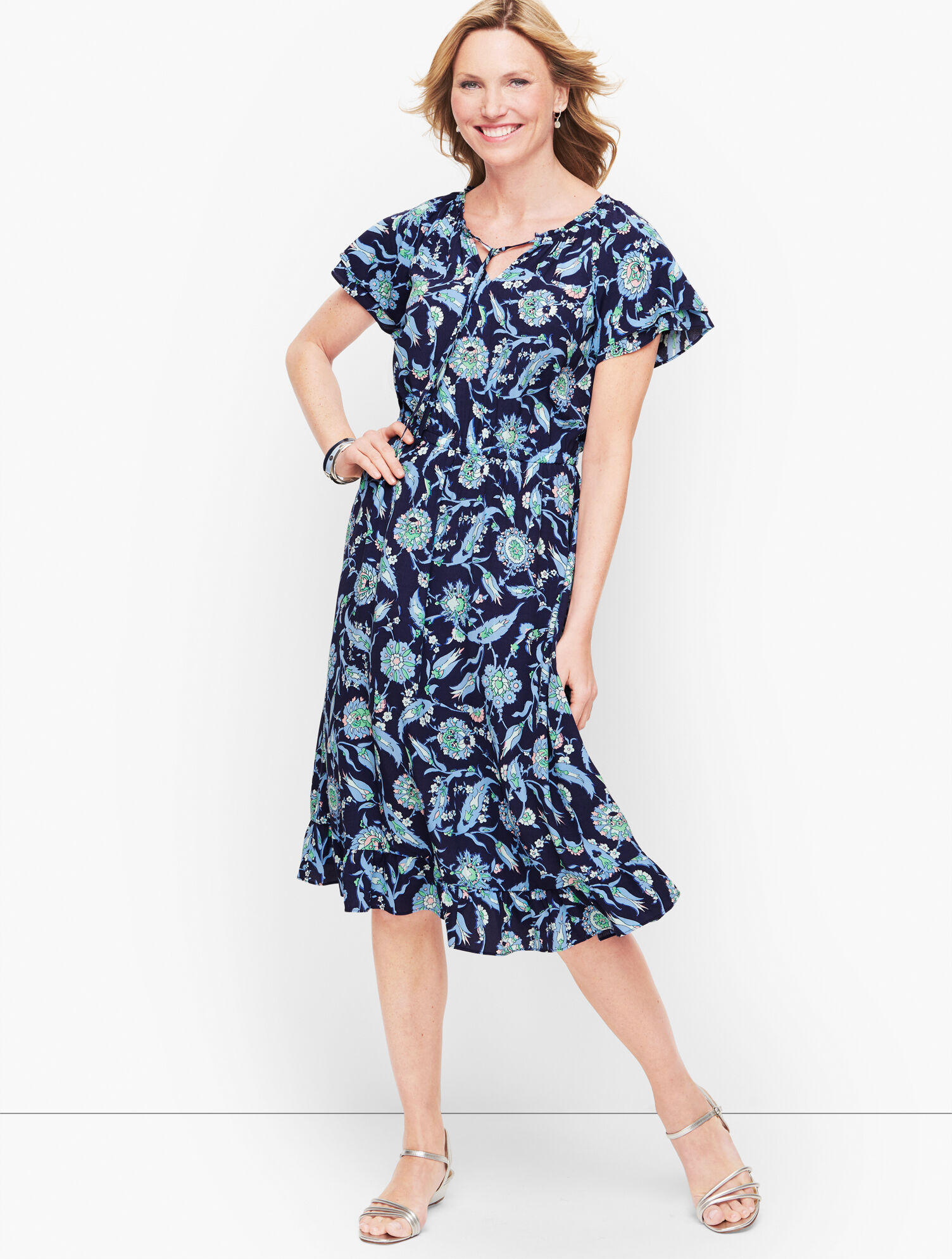 slim fit dress slacks Mae Popover Mini Dress main image 1
