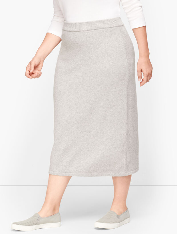 Luxe Knit Long Pencil Skirt