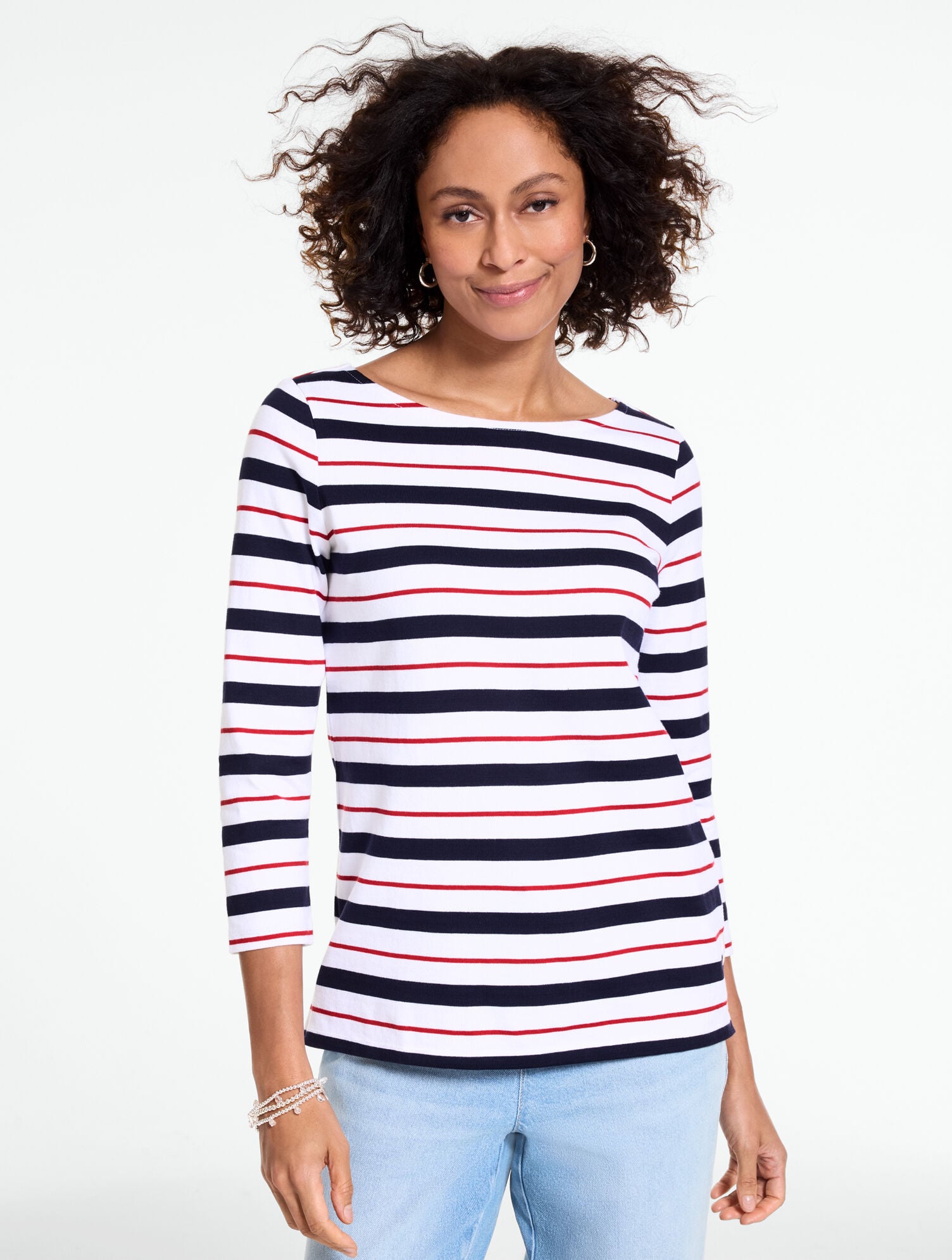 Authentic Talbots Tee - Tidepool Stripe