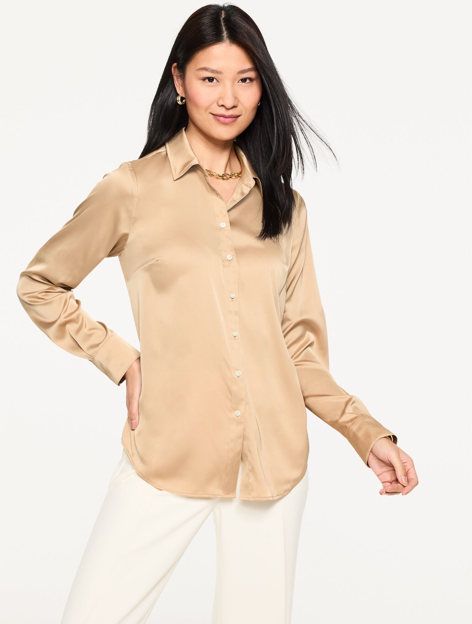 Soft Satin Charmeuse Shirt