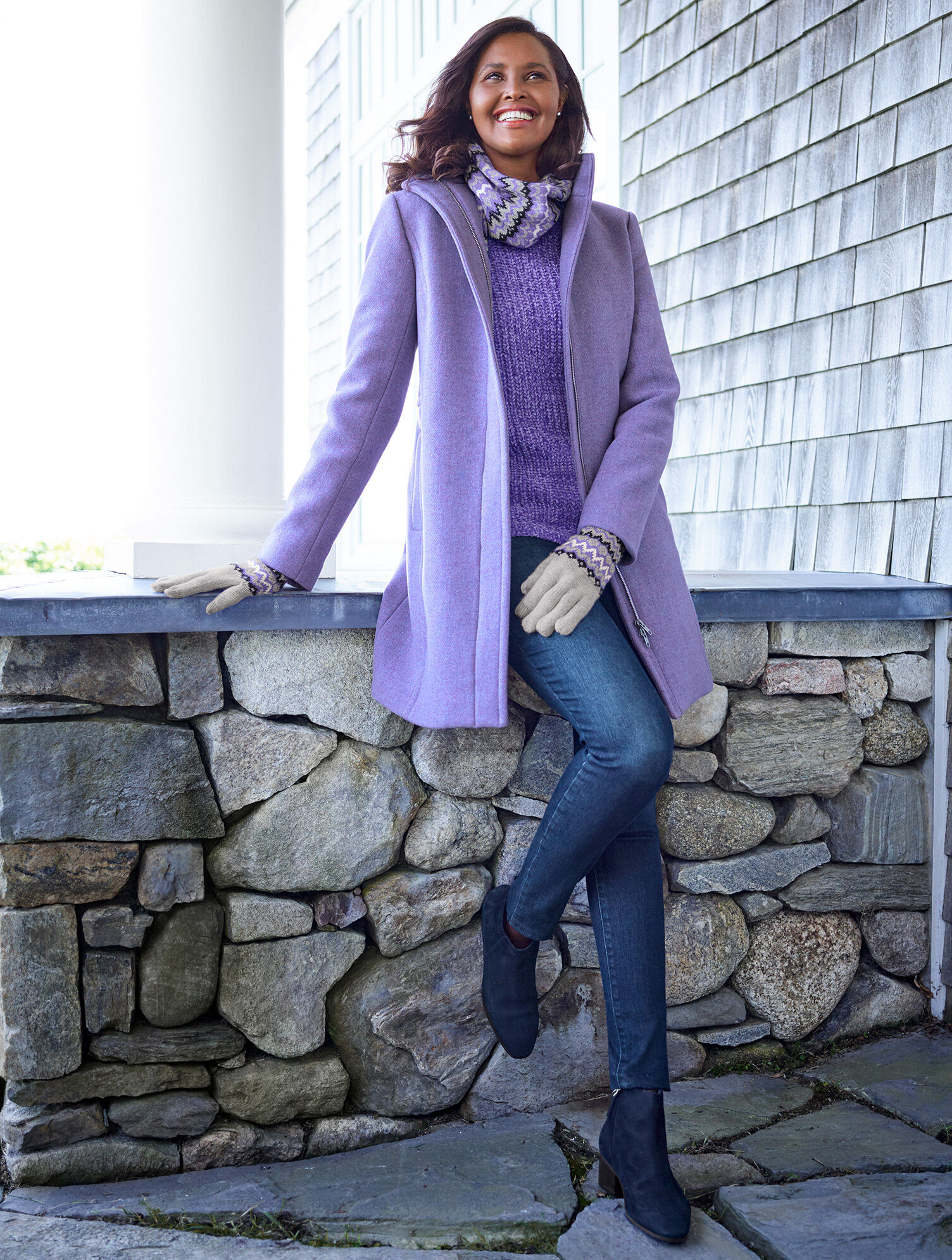 Albury Italian Wool Stadium Coat | Talbots