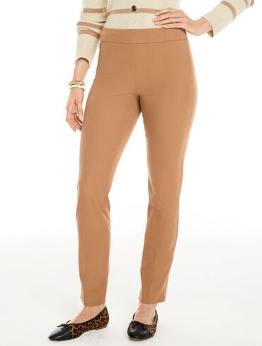ladies brown dress pants womens slim: Women's Casual & 2 functional real side pockets and 2 decorative back pockets Women's Brown Pants | Lands'