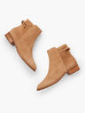 Tish Tie-Detail Ankle Boots - Suede