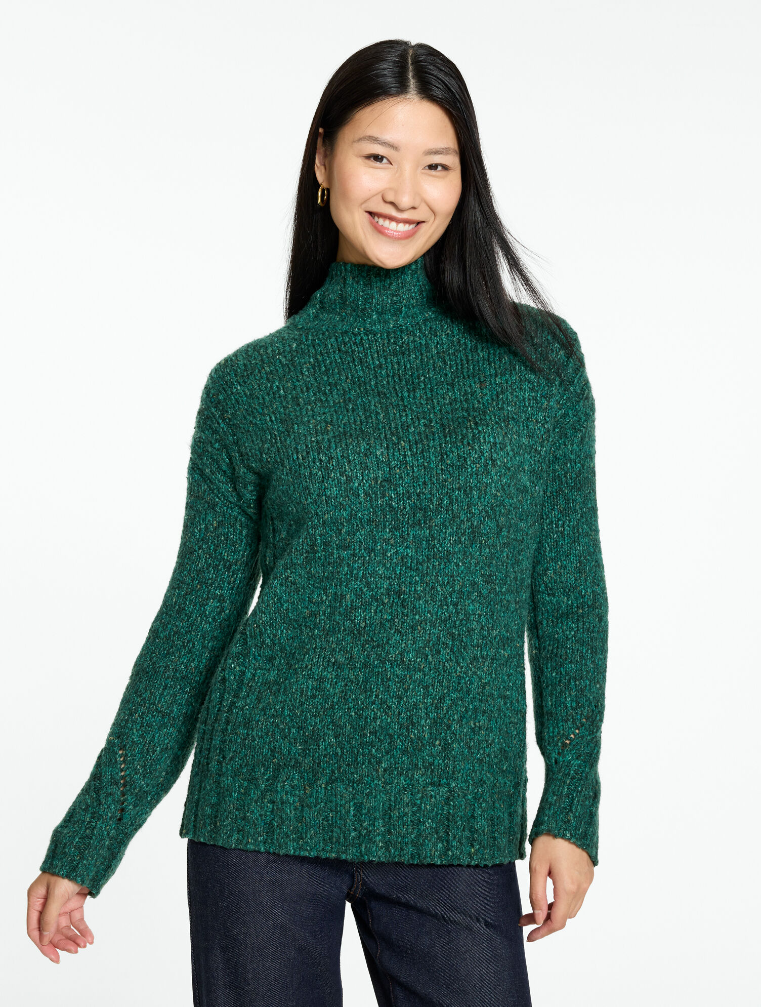 Mockneck Sweater - Tweed