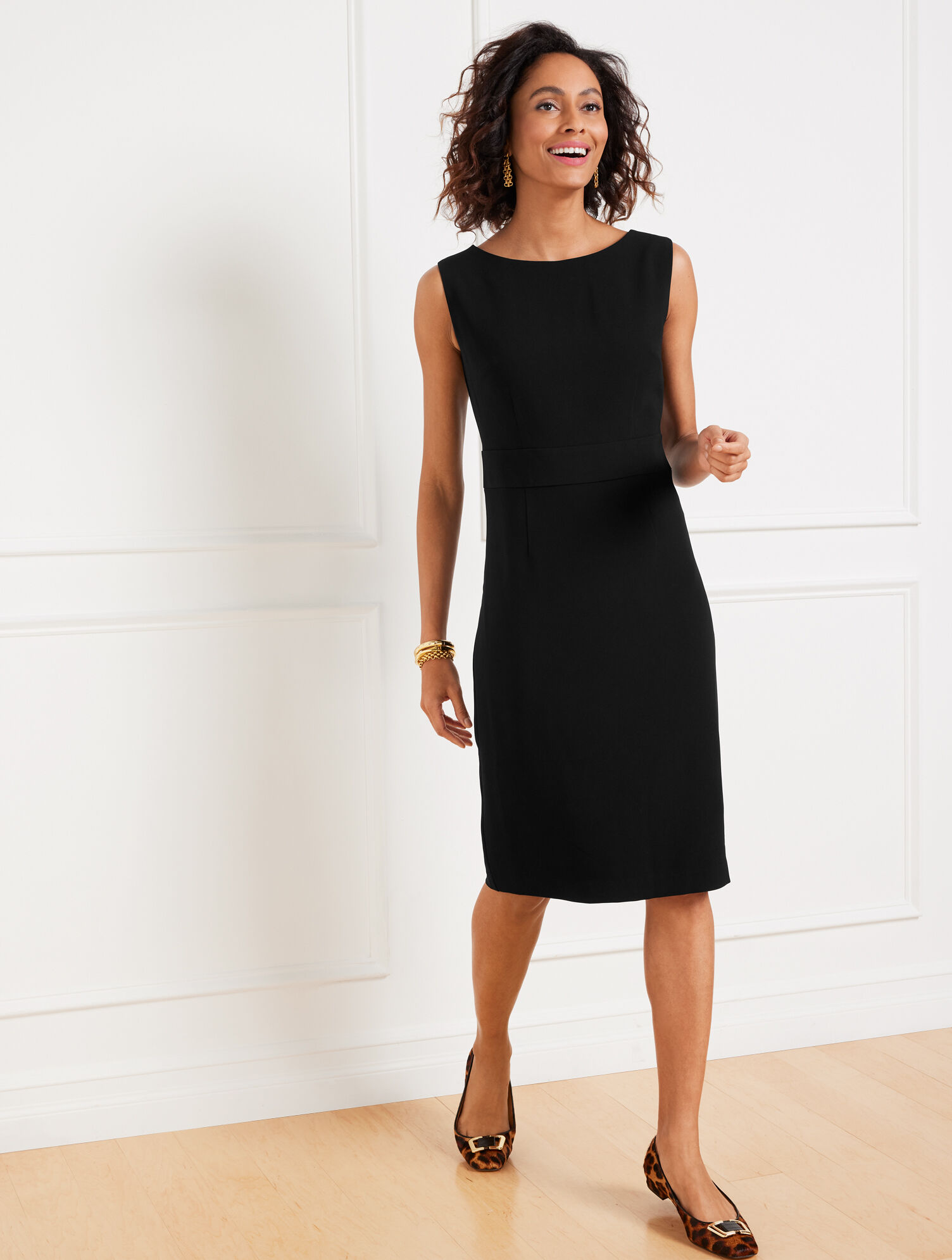 boatneck black dress Black Boatneck Mini Dress (Sienna) XL main image 0