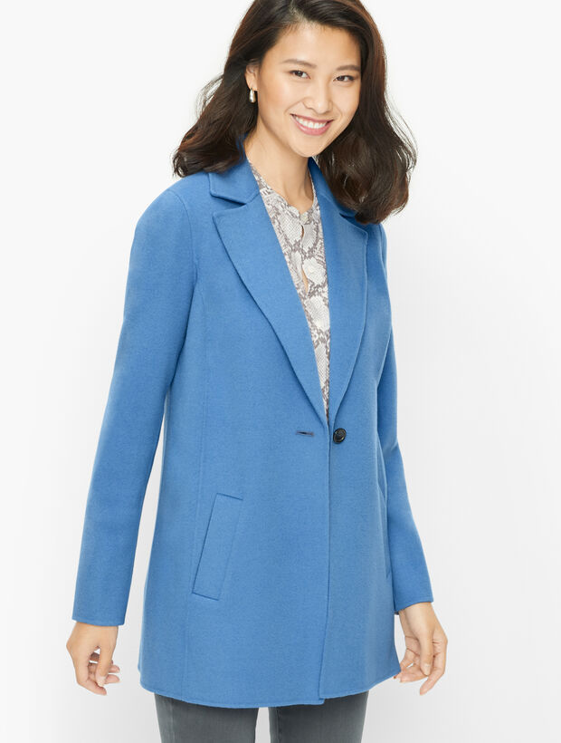 Double Faced Wool Blend Blazer
