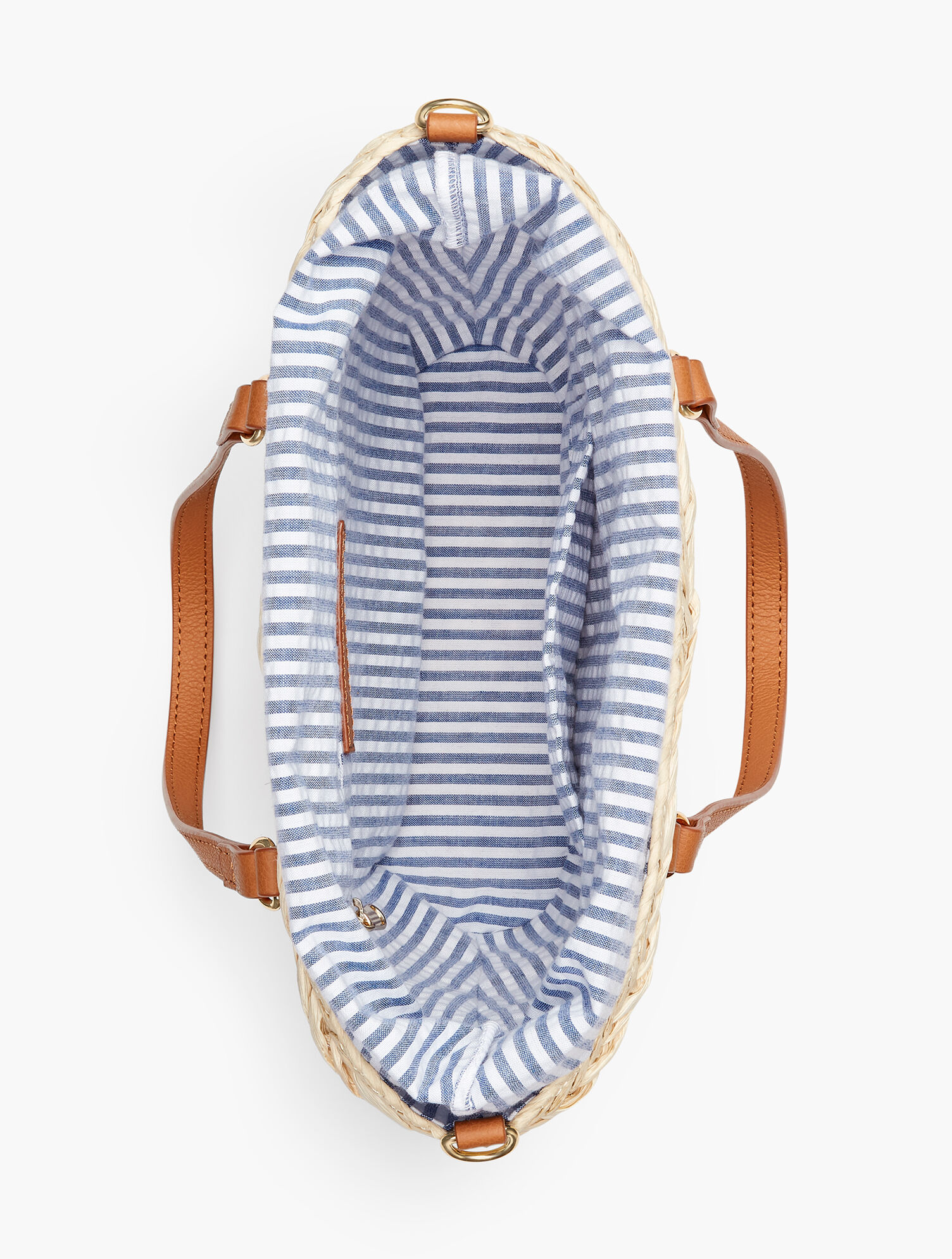 Straw Drawstring Tote