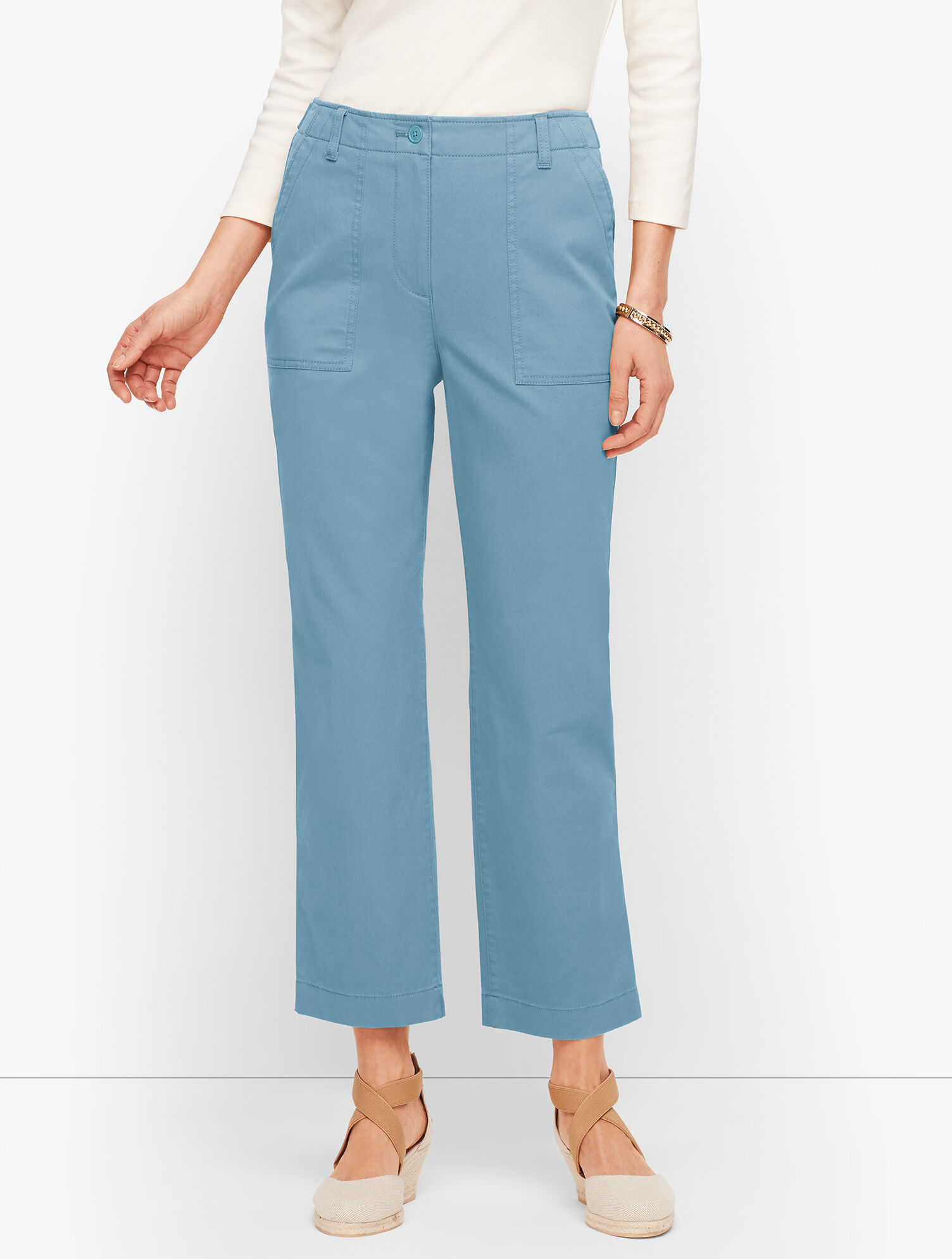 Patch Pocket Crop Chinos
