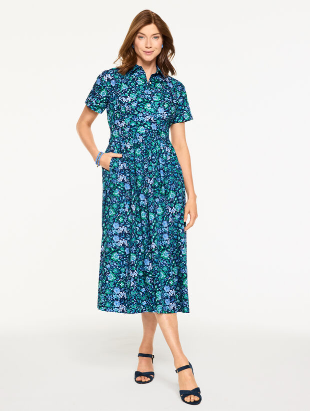 Poplin Shirtdress - Jumping Jacobean
