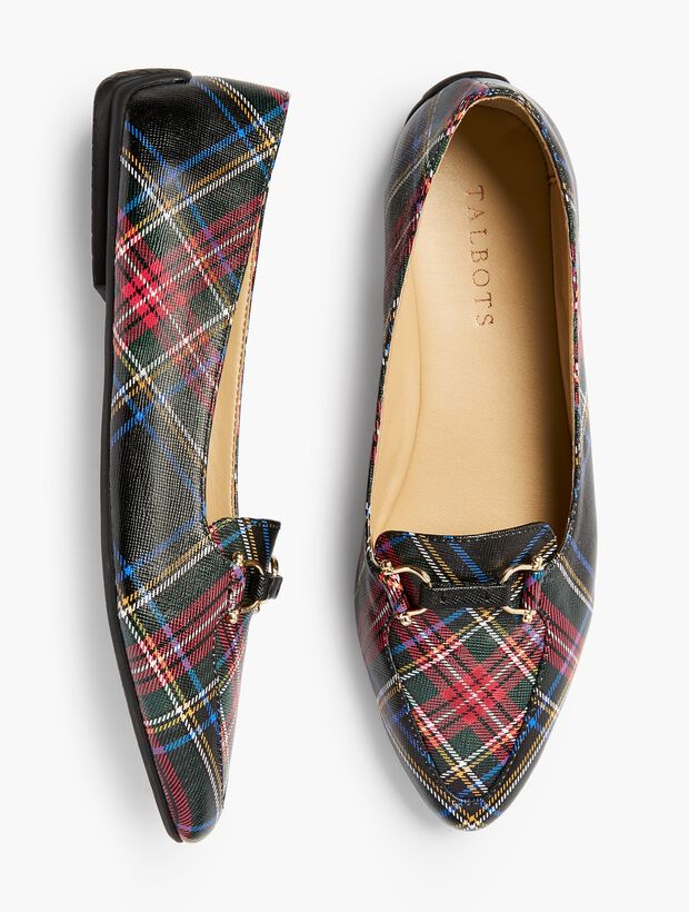 Francesca Driving Moccasins - Tartan Plaid