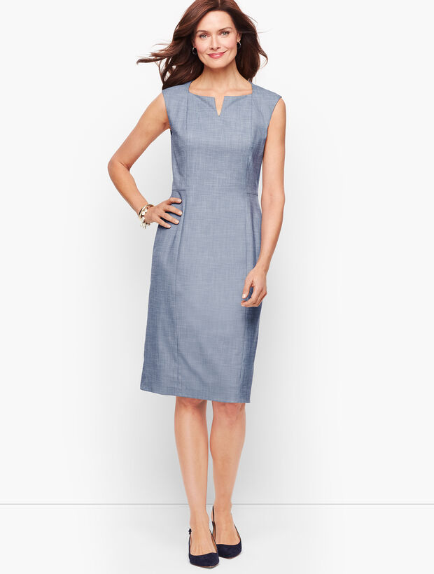 Sharkskin Sheath Dress