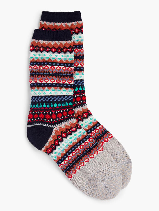 Fair Isle Trouser Socks | Talbots