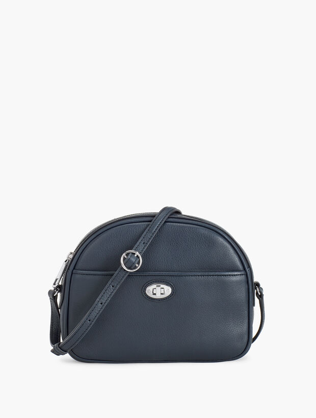Half Moon Leather Bag - Pebbled Leather