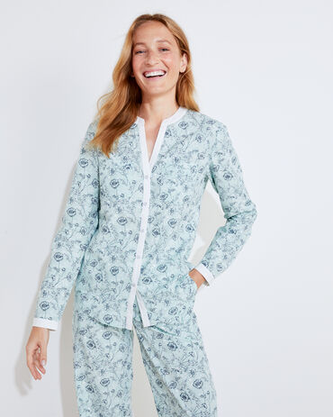 Organic True Cotton Heirloom Floral Pajama Shirt