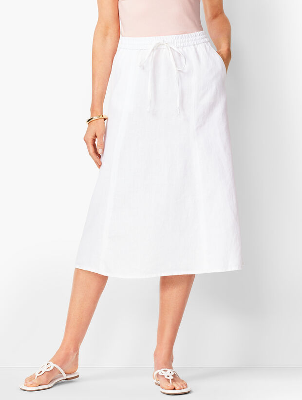 Drawstring Midi Skirt