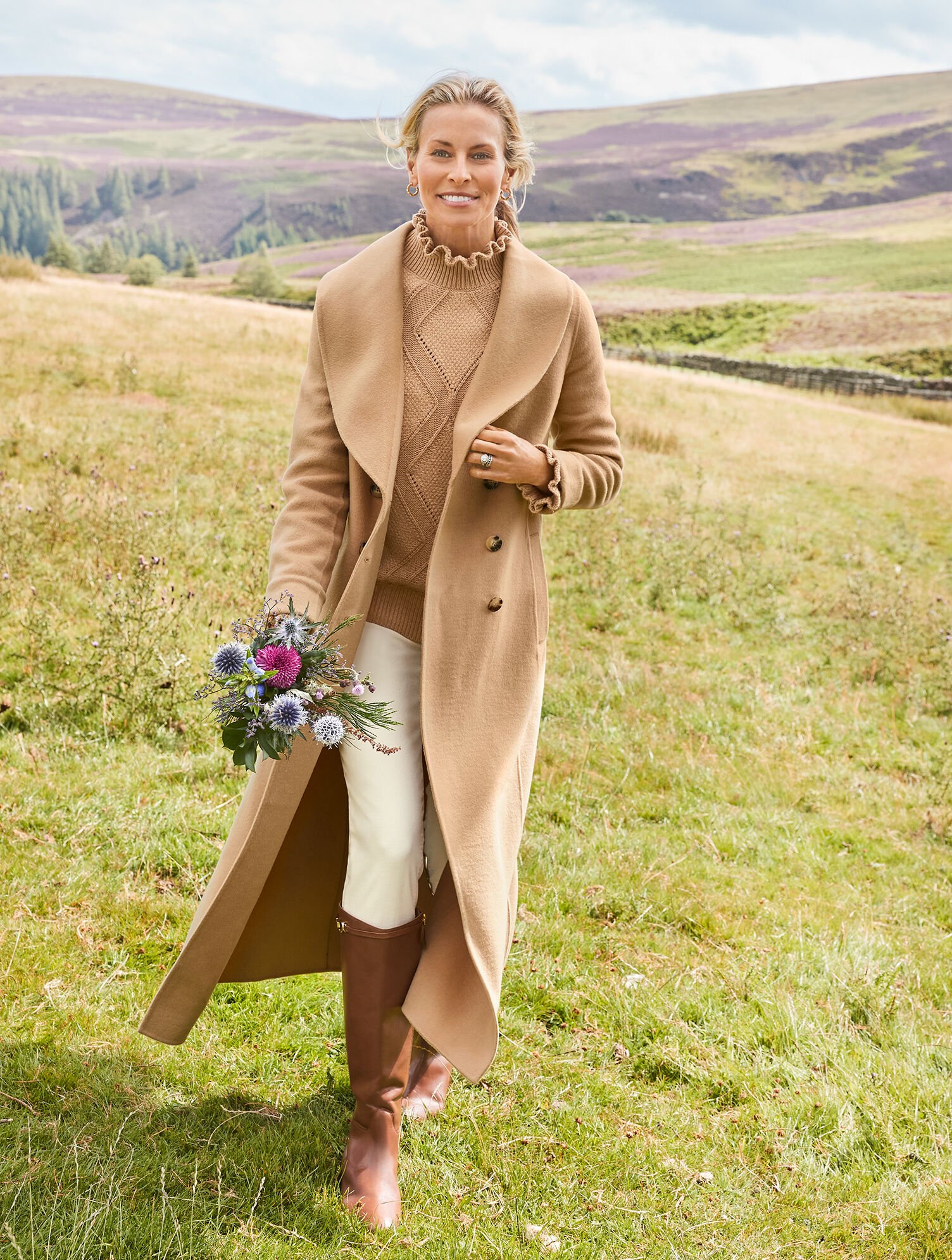 Wool Blend Shawl Collar Coat | Talbots