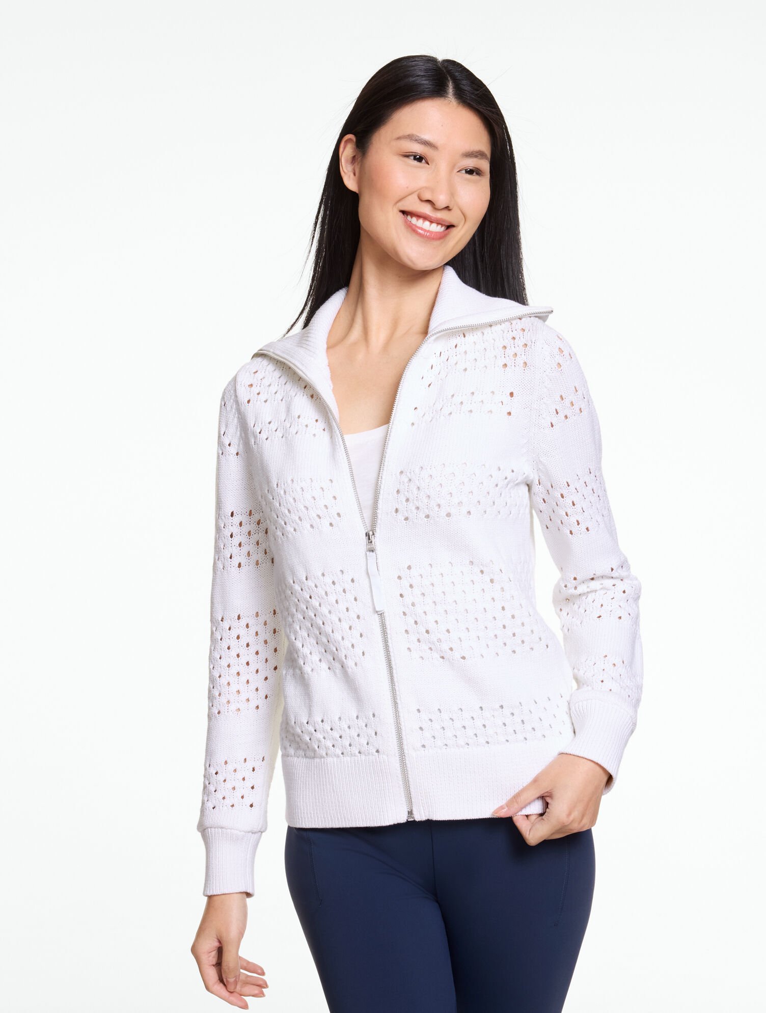 Mixed Stitch Sweater Jacket