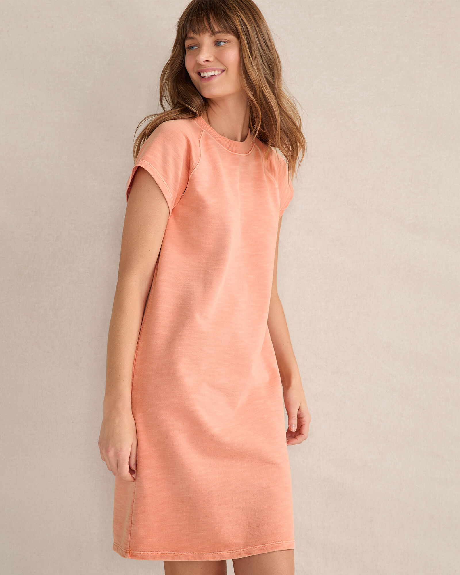 Organic Cotton Slub Terry T-Shirt Dress | Haven Well Within