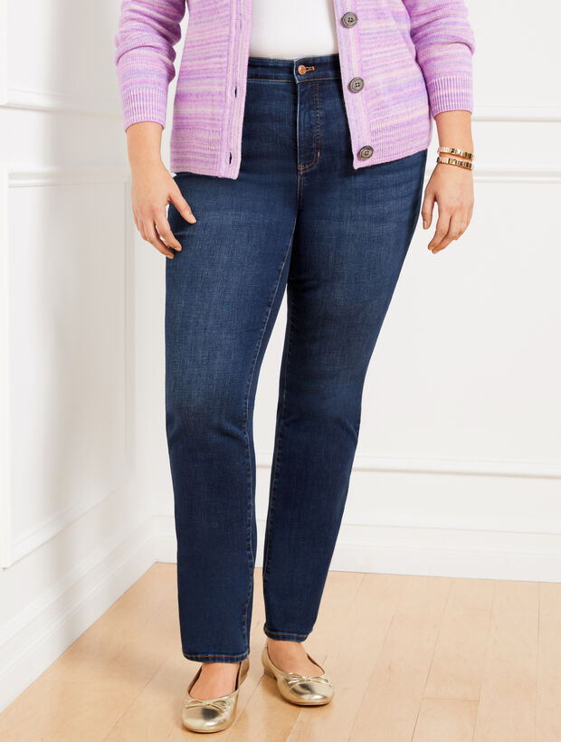 Plus Exclusive Straight Leg Jeans - Adelaide Wash - Curvy Fit