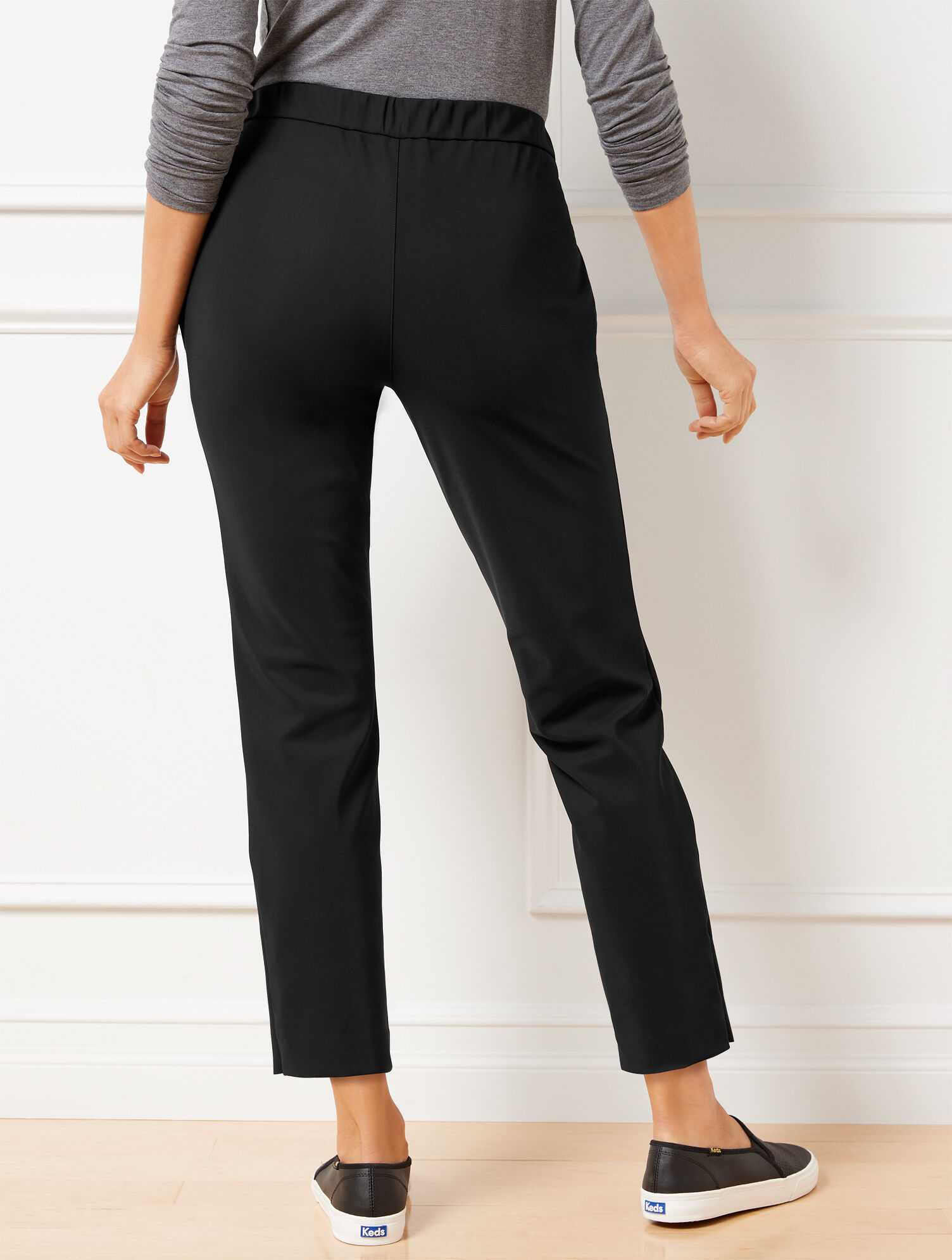 Luxe Comfort Straight Leg Travel Pants with Zipper