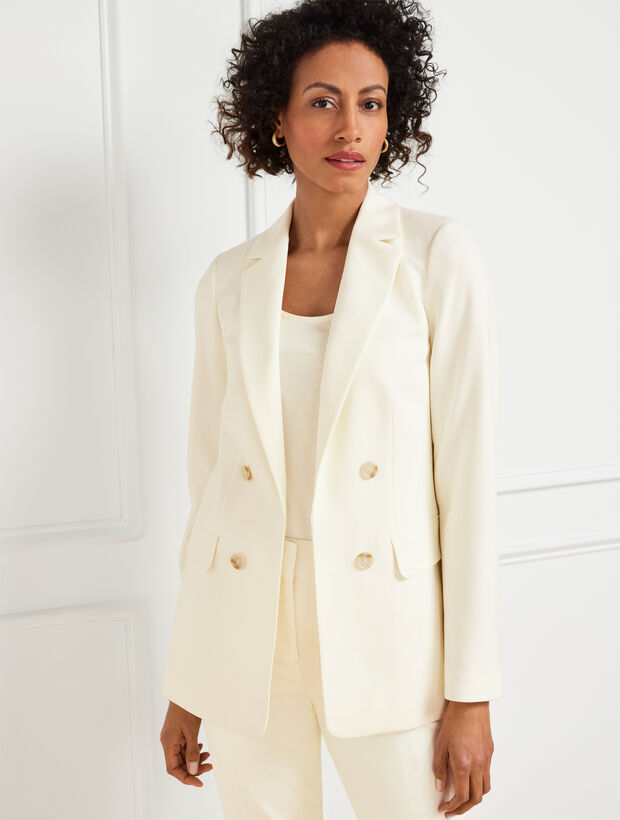 Luxe Double Breasted Blazer | Talbots