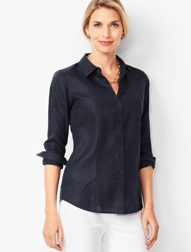 Perfect Shirt Long Sleeves Linen Talbots