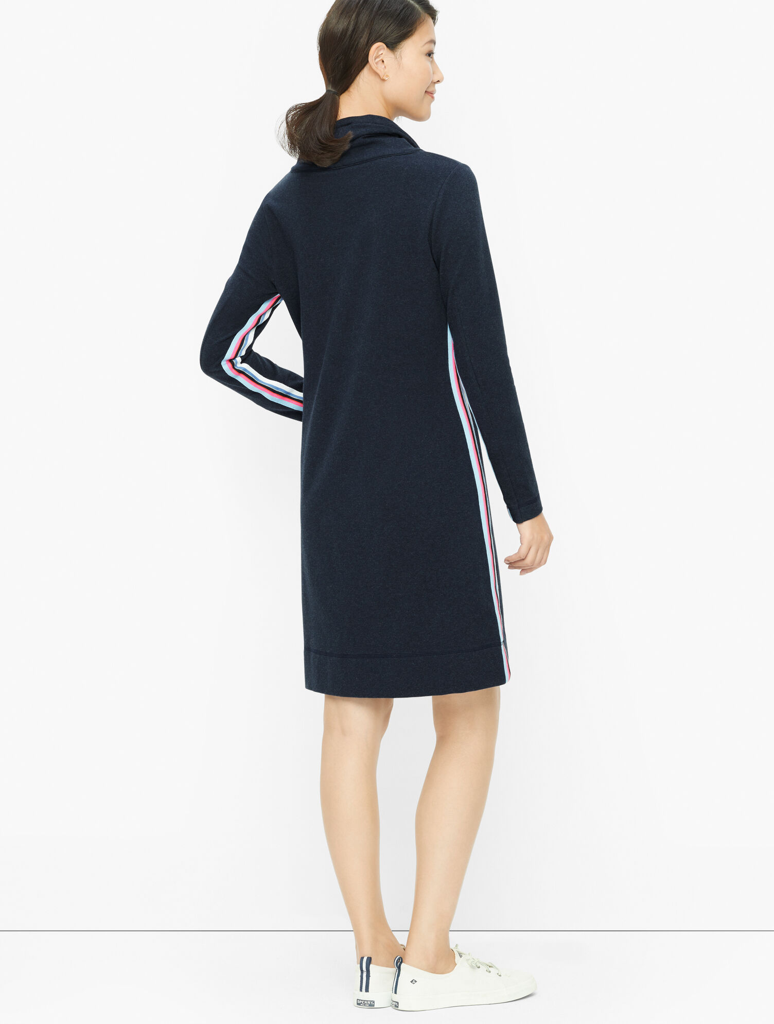 Cowlneck Terry Dress | Talbots