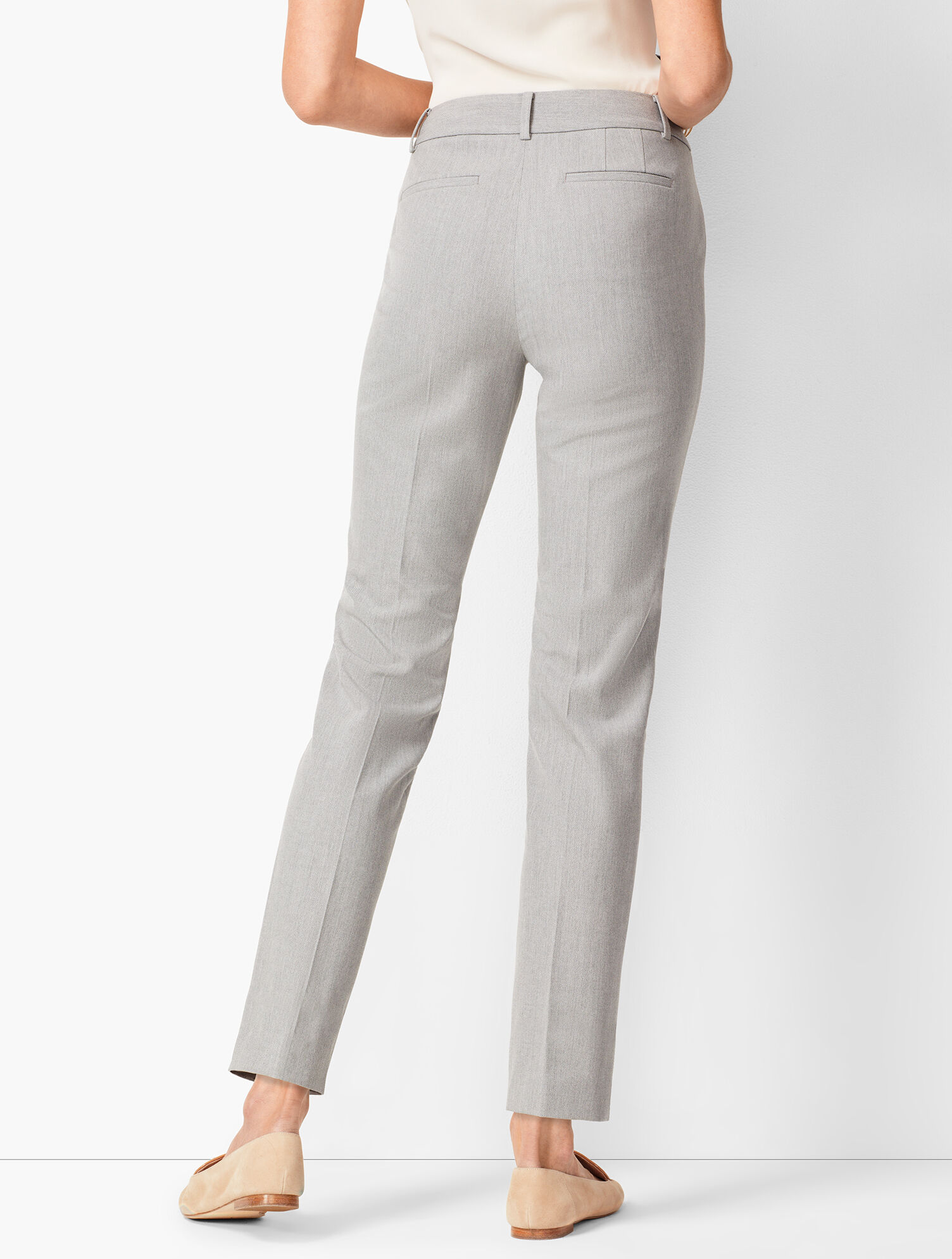 Talbots Hampshire Ankle Pants -  Diamond Grey Chambray