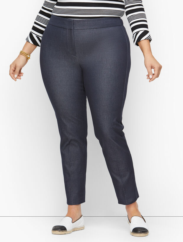 Plus Size Exclusive Talbots Chatham Ankle Pants - Denim Finish