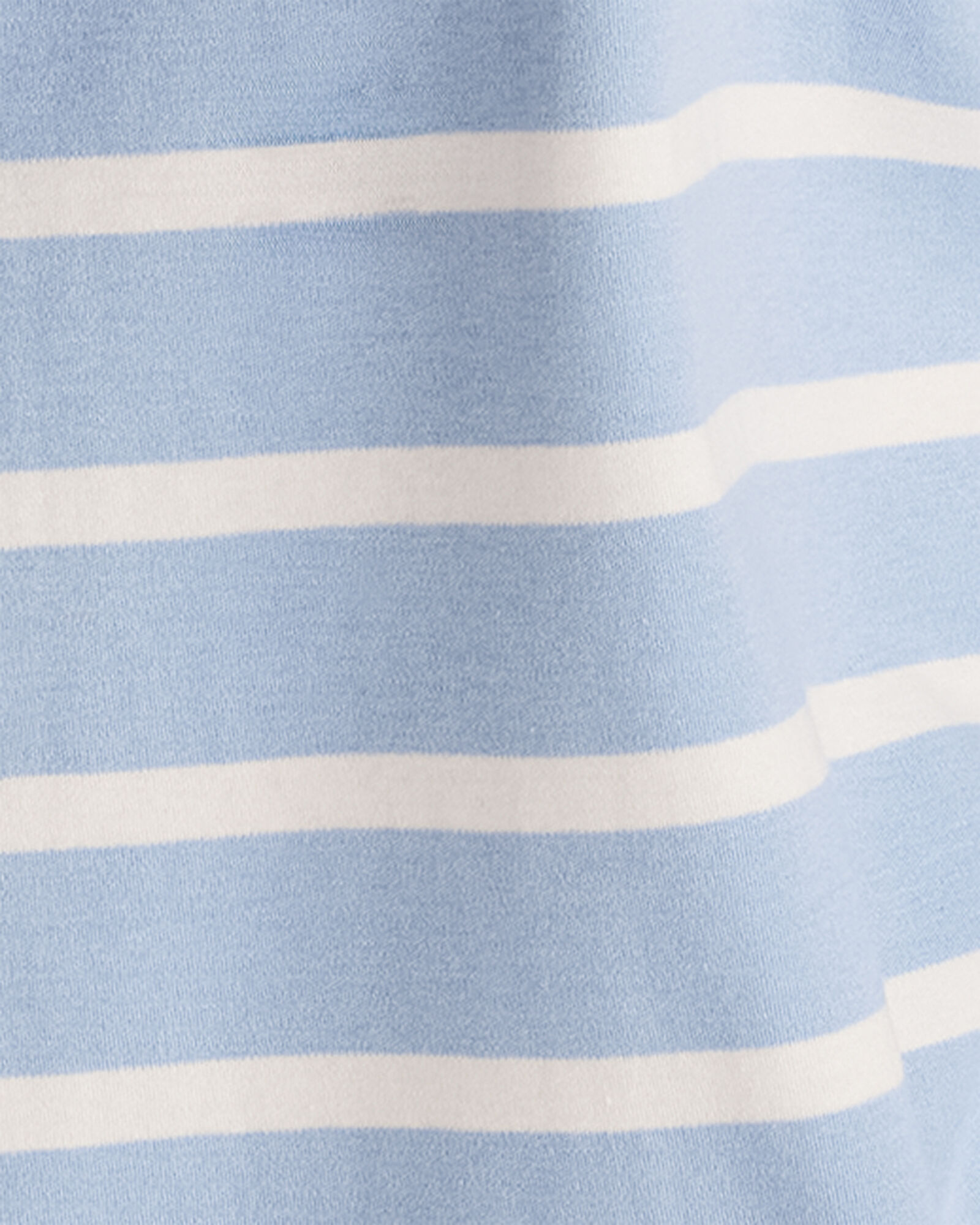 Brushed Cotton Interlock Stripe Crewneck