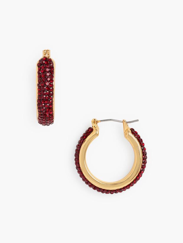 Bejeweled Hoop Earrings