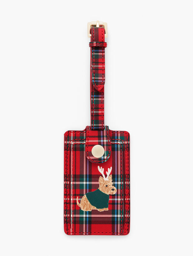 Plaid Luggage Tag