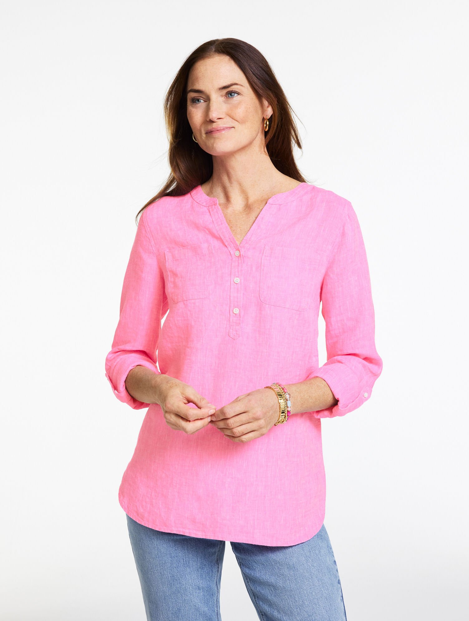 Linen Camp Shirt - Cross Dye