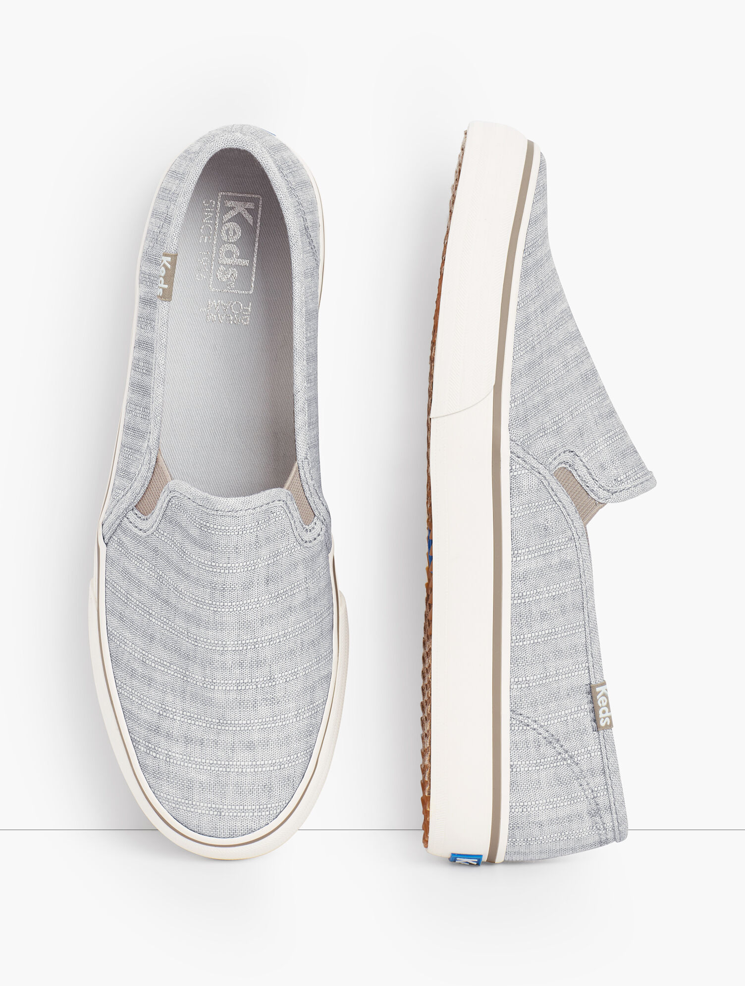 Keds® Double Decker Slip-On Sneakers Chambray Talbots